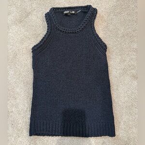 Grey Lab Dark Knit Top